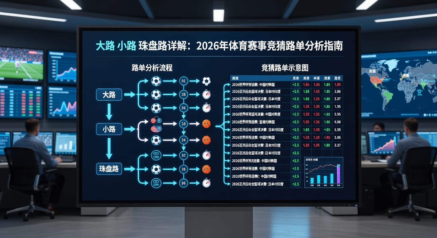 大路 小路 珠盘路：体育盘口判断思路